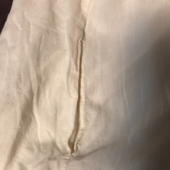 Sfera smocked boho dress in ecru with side pockets and embroidered details - Picture 7 of 14